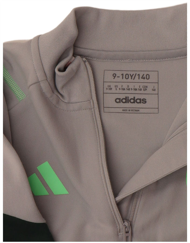 Top della tuta ADIDAS Aeroready Pullover da ragazzo 9-10 anni grigio color block