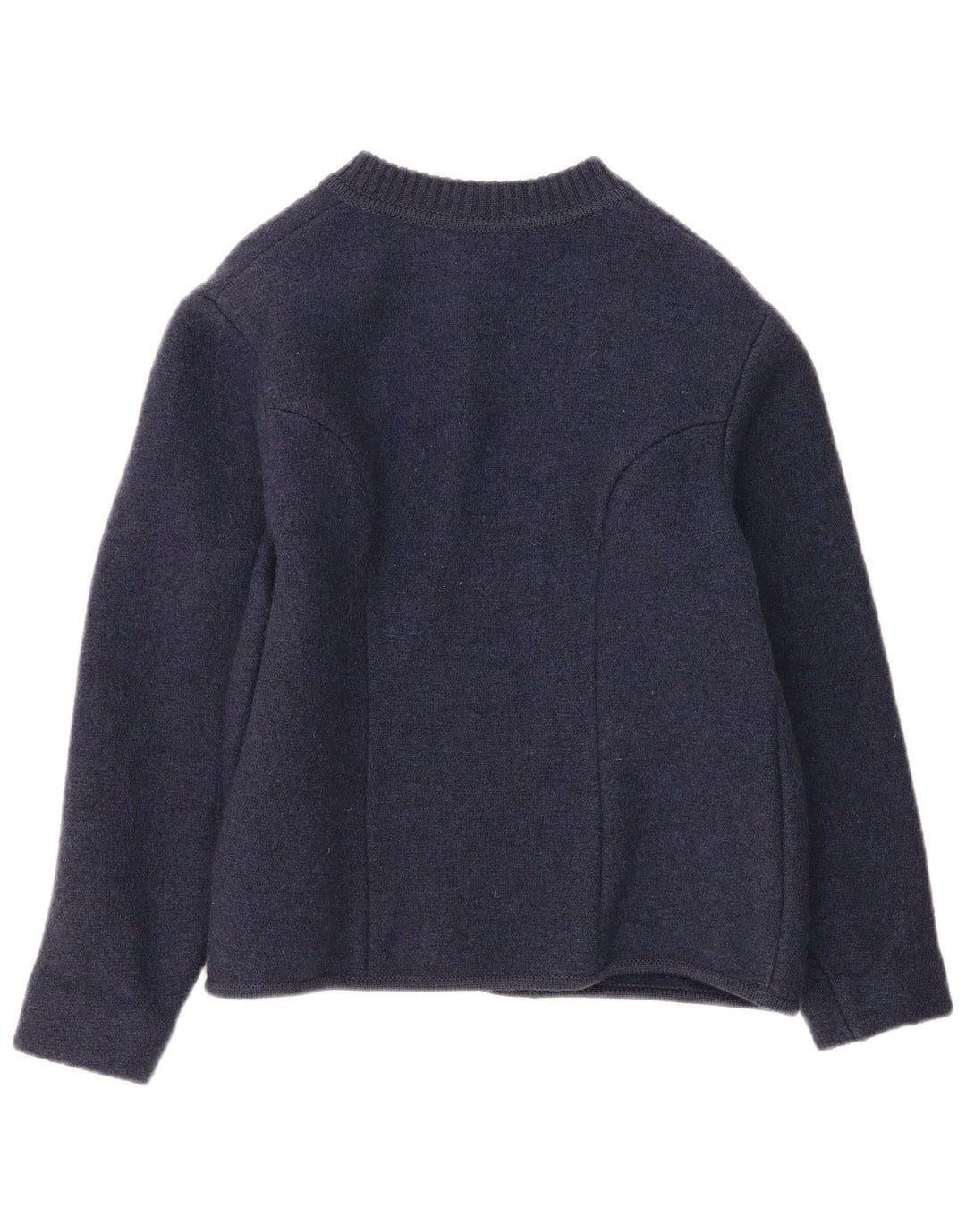 VINTAGE Womens 6 Button Blazer Jacket UK 14 Large Navy Blue