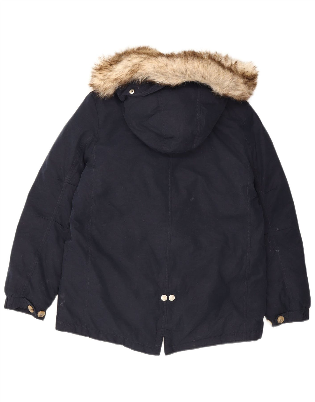 Parka con cappuccio per ragazze Massimo Dutti 11-12 anni blu navy