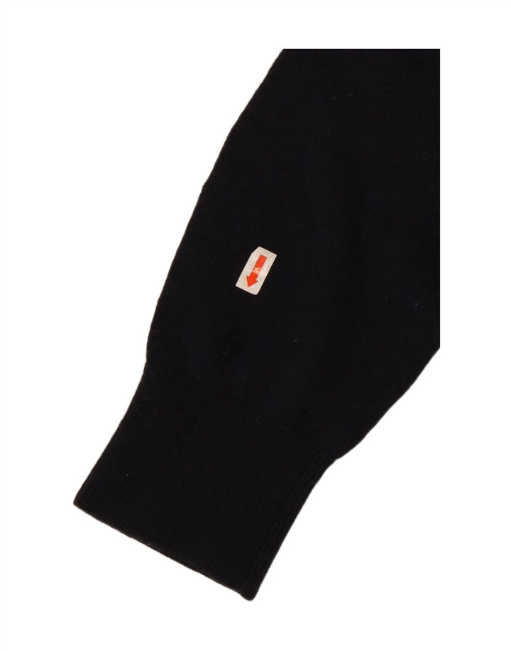 TOMMY HILFIGER Maglione da uomo con scollo a V grande lana blu navy