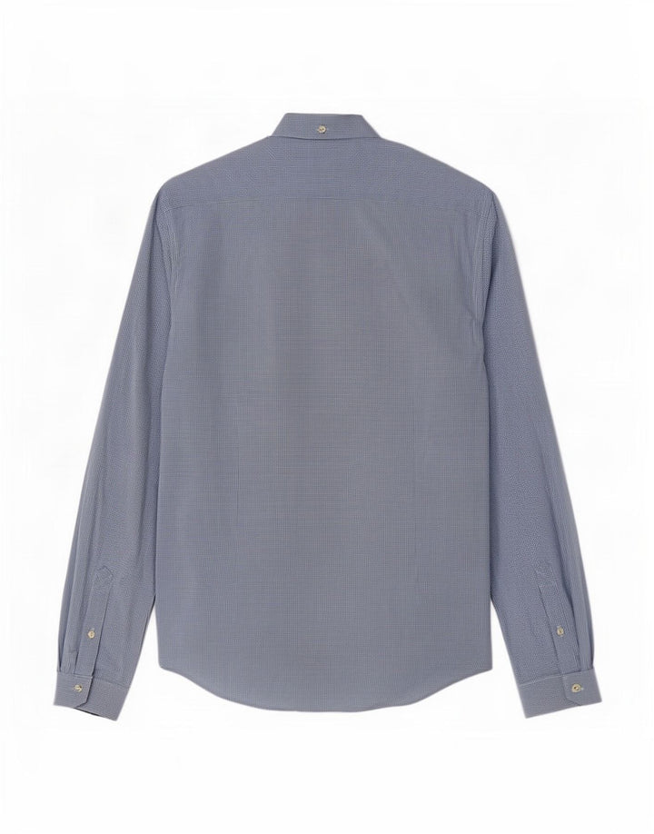 Camicia Barbour da uomo slim fit in cotone a quadretti blu medio