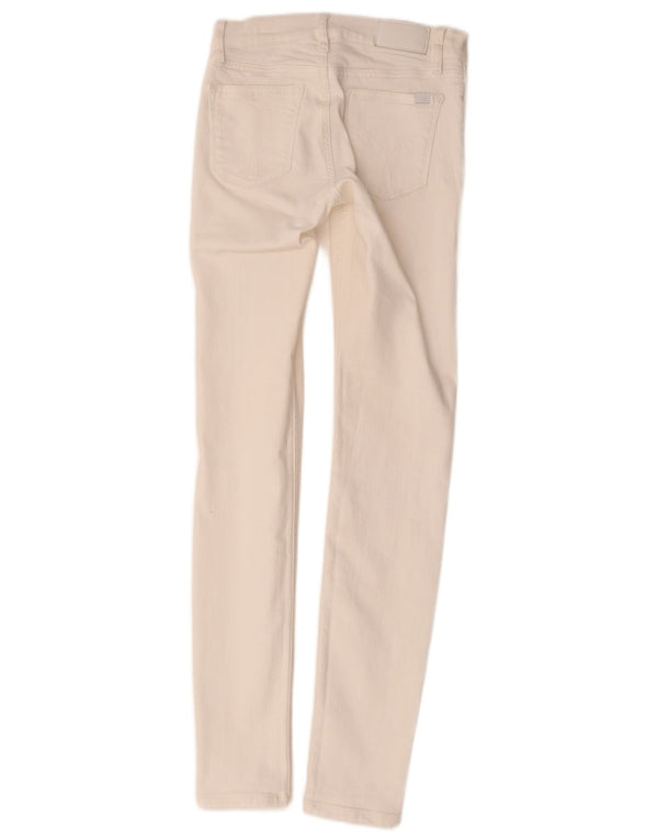 Jeans skinny da donna a vita media Calvin Klein W24 L30 bianchi
