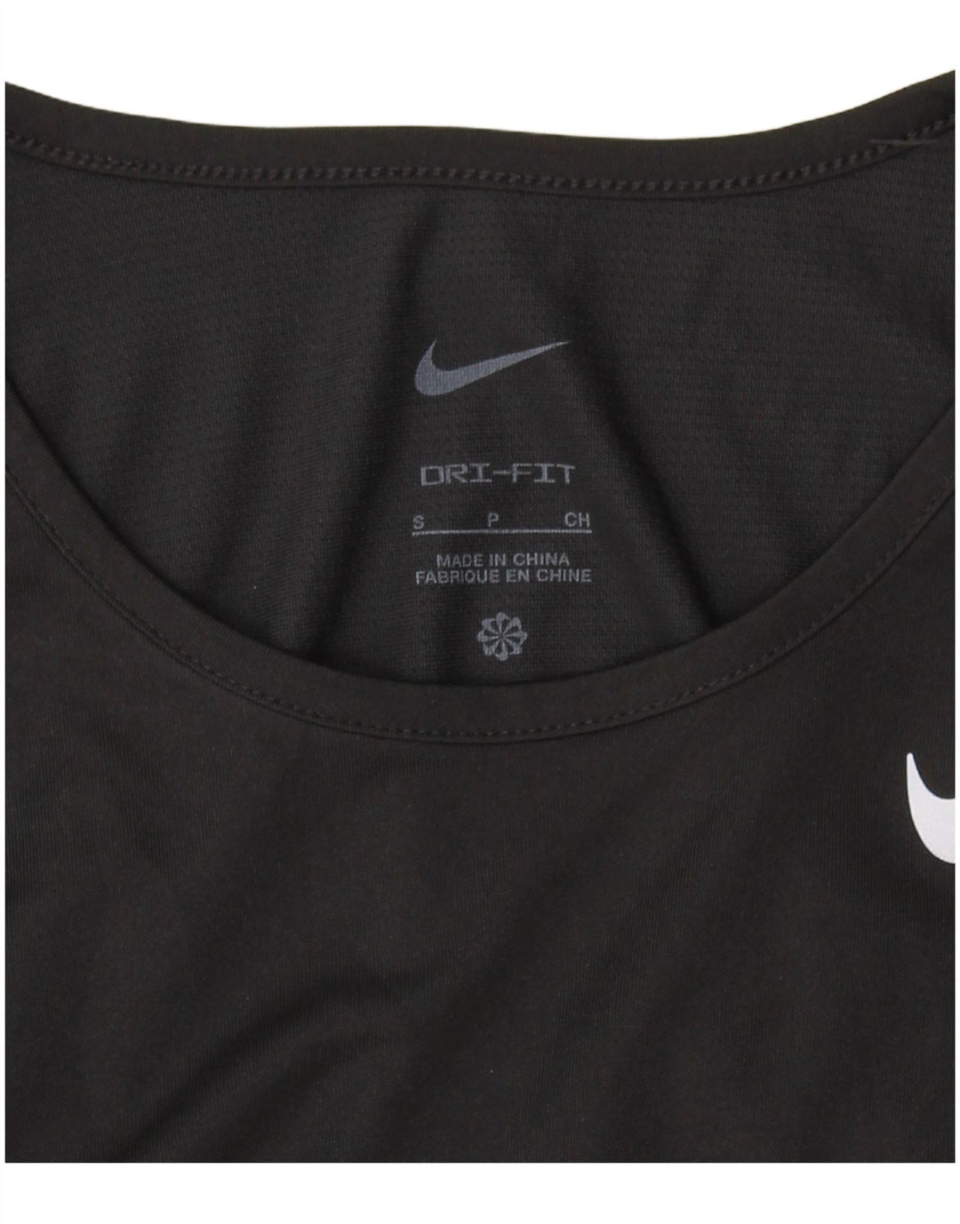 NIKE Womens Dri Fit T-Shirt Top UK 10 Small Black