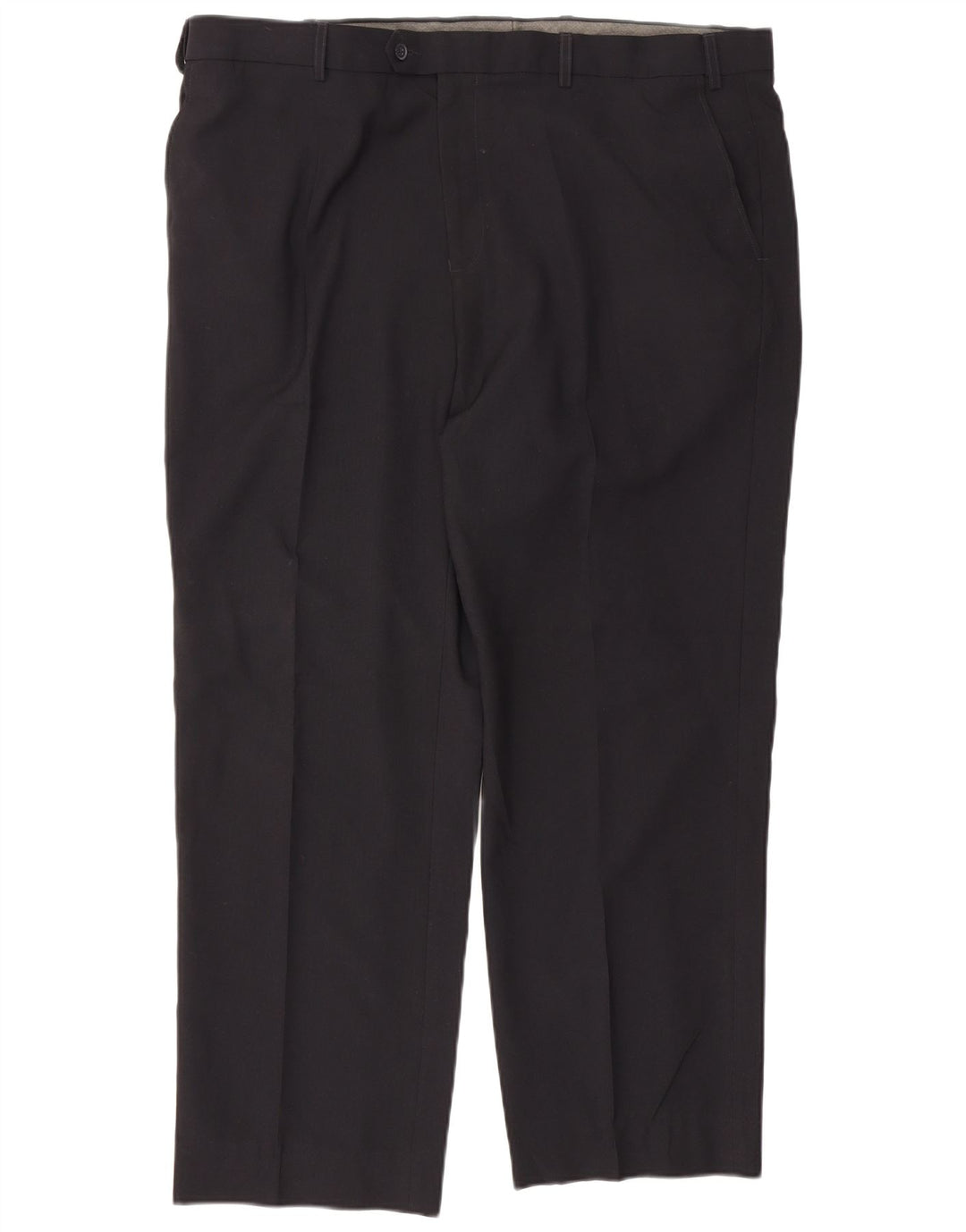 Pantaloni da abito dritti da uomo Marks & Spencer vestibilità regolare W42 L29 neri