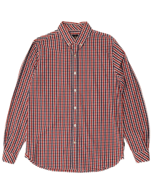 Camicia da uomo Musto a quadretti multicolore media