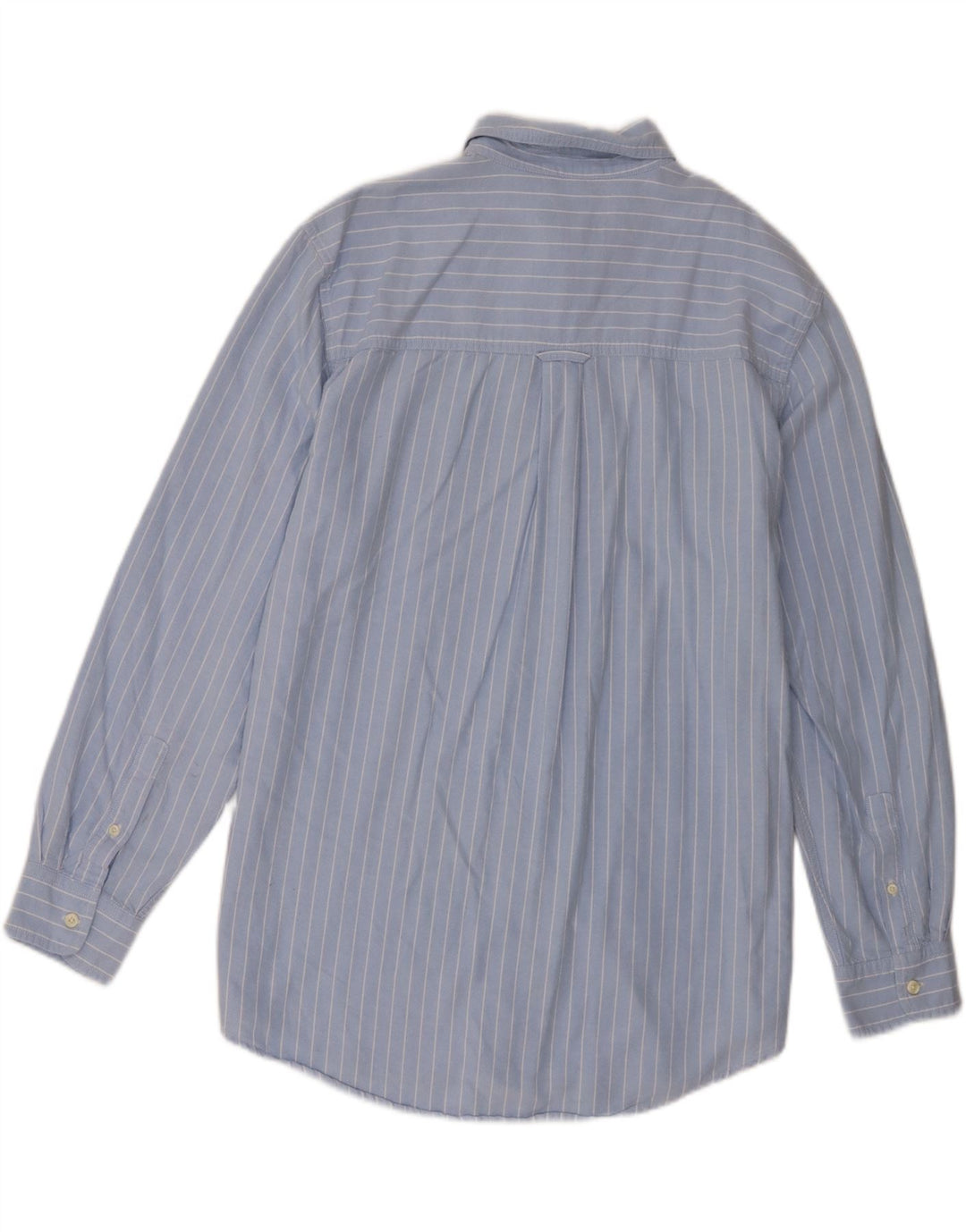 Camicia Uomo Chaps Large Blu Gessato In Cotone