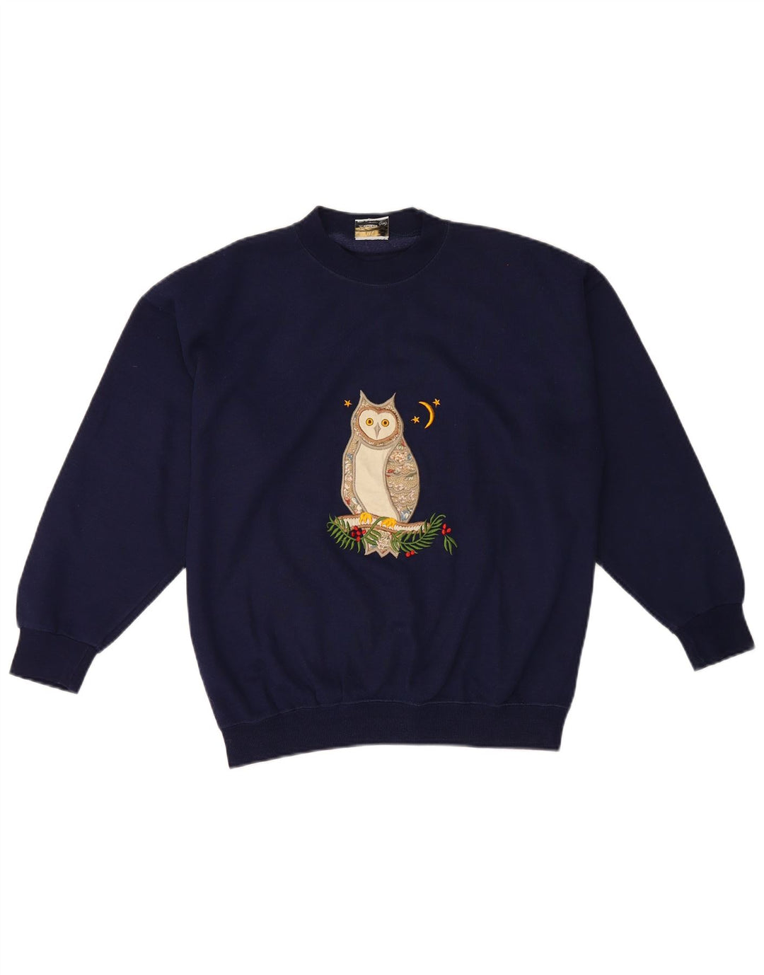 Felpa oversize con grafica da donna Acorn UK 10 Small Blu Navy