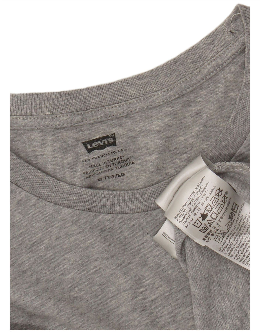 T-shirt da donna Levi's Top UK 18 XL cotone grigio