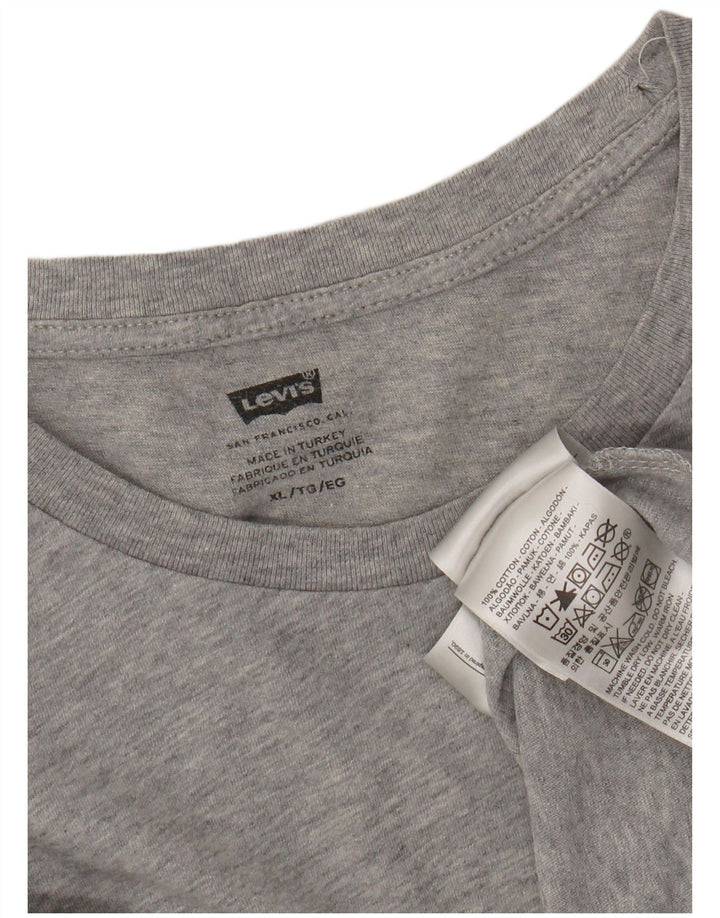 T-shirt da donna Levi's Top UK 18 XL cotone grigio