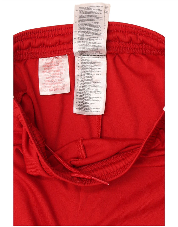 Pantaloncini sportivi Adidas Aeroready da ragazzo 13-14 anni in poliestere rosso