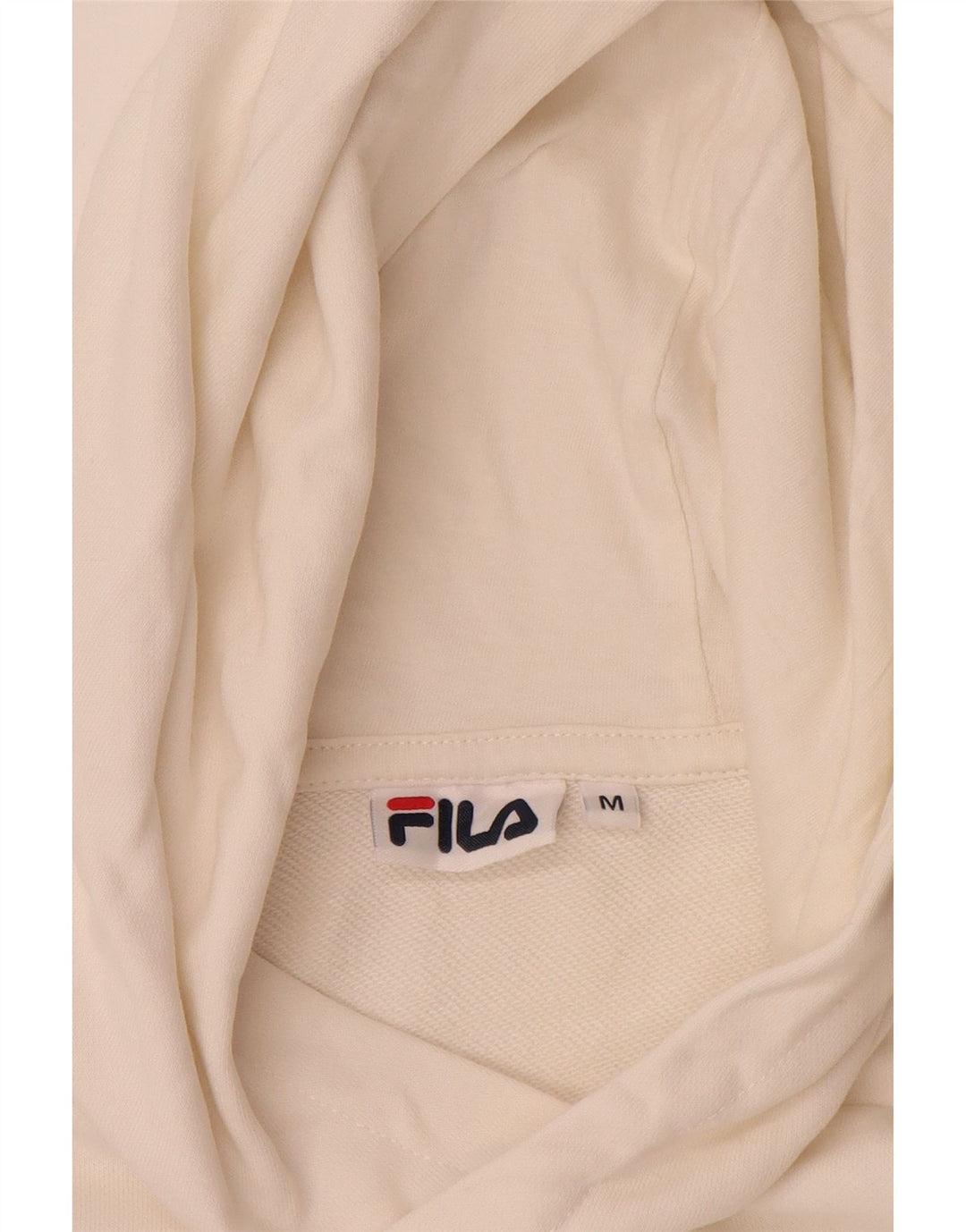 Felpa con cappuccio oversize grafica da donna Fila UK 14 Medium White Colourblock