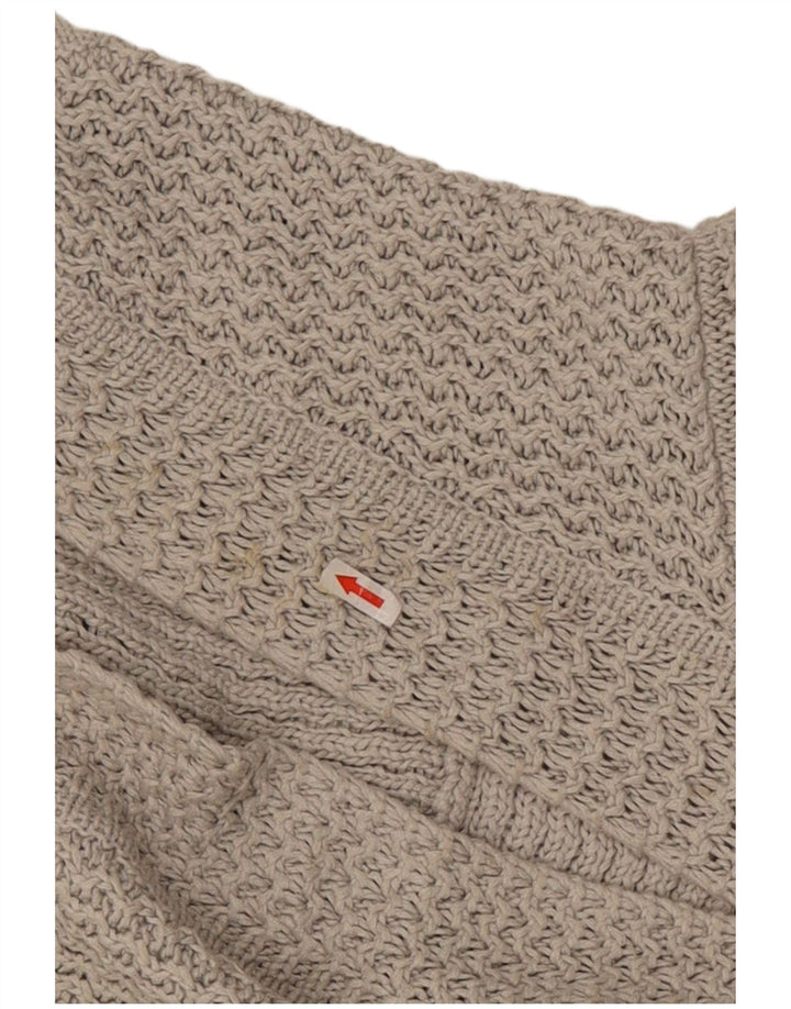 Maglione cardigan aperto senza maniche da donna Marks & Spencer UK 10 piccolo grigio