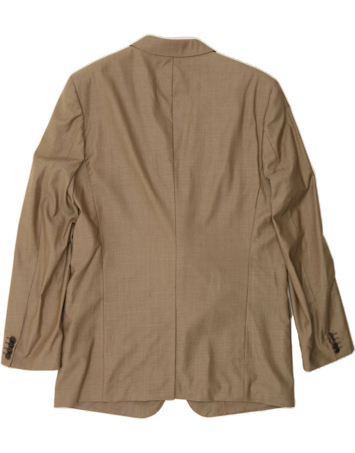 JOOP Mens 2 Button Blazer Jacket IT 54 2XL Beige Wool Vintage Joop and Second-Hand Joop from Messina Hembry 