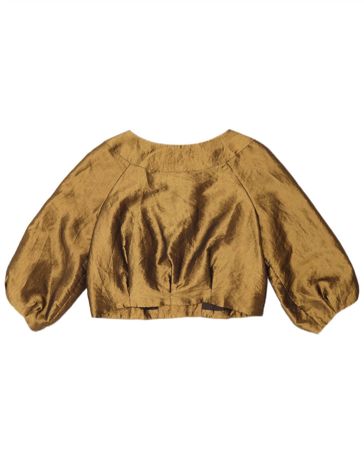 Top bolero da donna Nissa con maniche a 3/4 EU 40 poliestere kaki medio