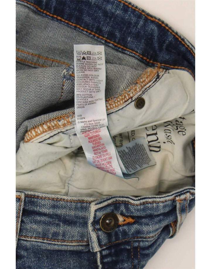Jeans dritti da uomo Marks & Spencer W36 L29 cotone blu