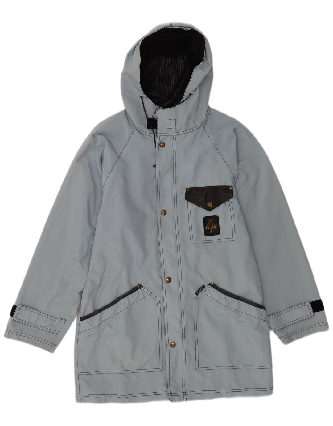 REFRIGIWEAR Giacca a vento con cappuccio da uomo UK 34 XS Blu Poliammide