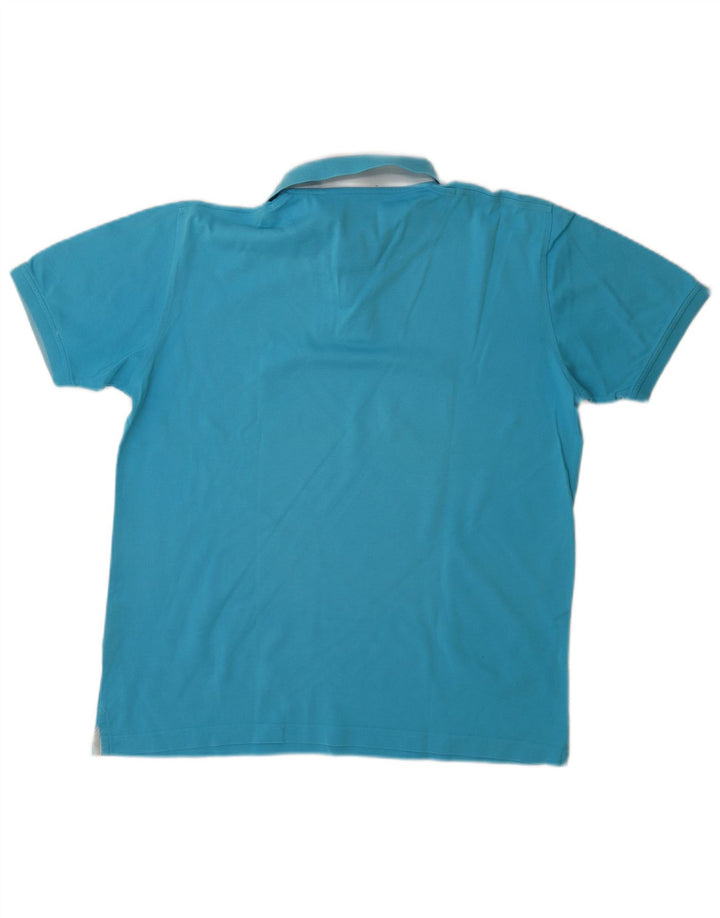 Polo da uomo vestibilità regolare HARMONT & BLAINE grande in cotone blu