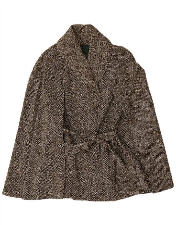 Mantella vintage da donna IT 44 grigio medio chiazzato