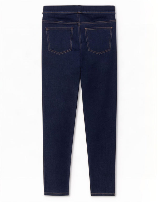Jeans Jeggings corti Marks & Spencer da donna UK 10 piccoli W28 L26 blu navy