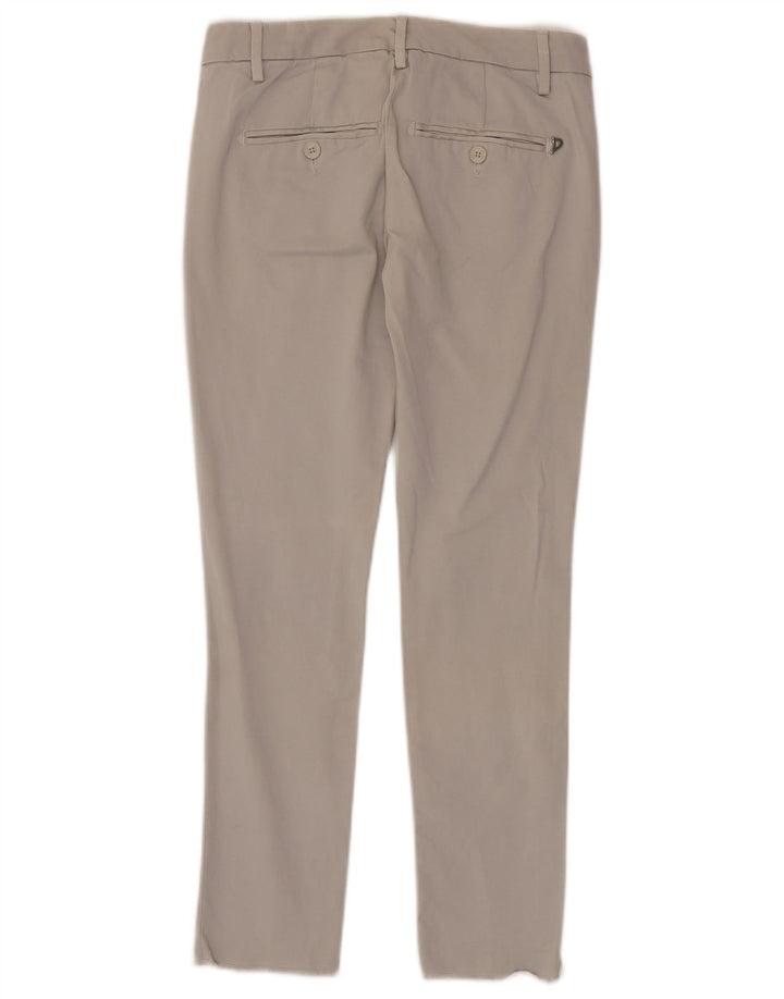 Pantaloni chino slim da donna Dondup W25 L27 cotone grigio