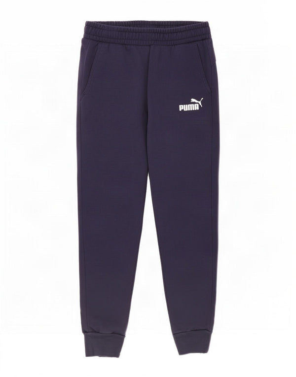 Pantaloni da tuta da uomo Puma Joggers medi in cotone blu navy