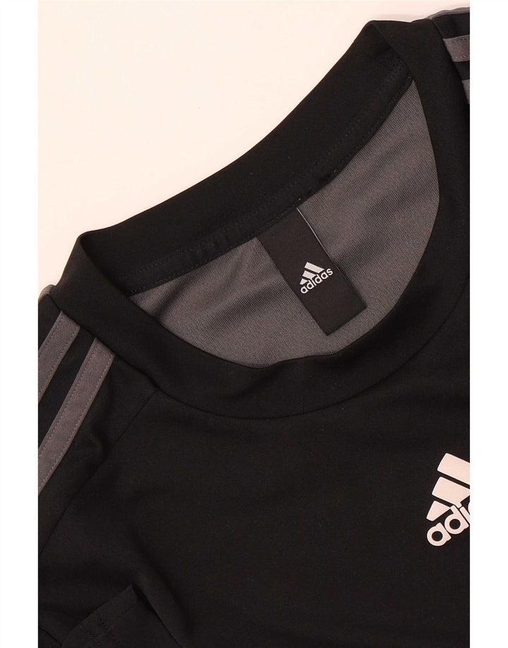 T-shirt Adidas da uomo Top Medium Black Colourblock
