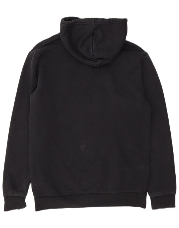 Felpa con cappuccio da uomo Adidas Small in cotone nero