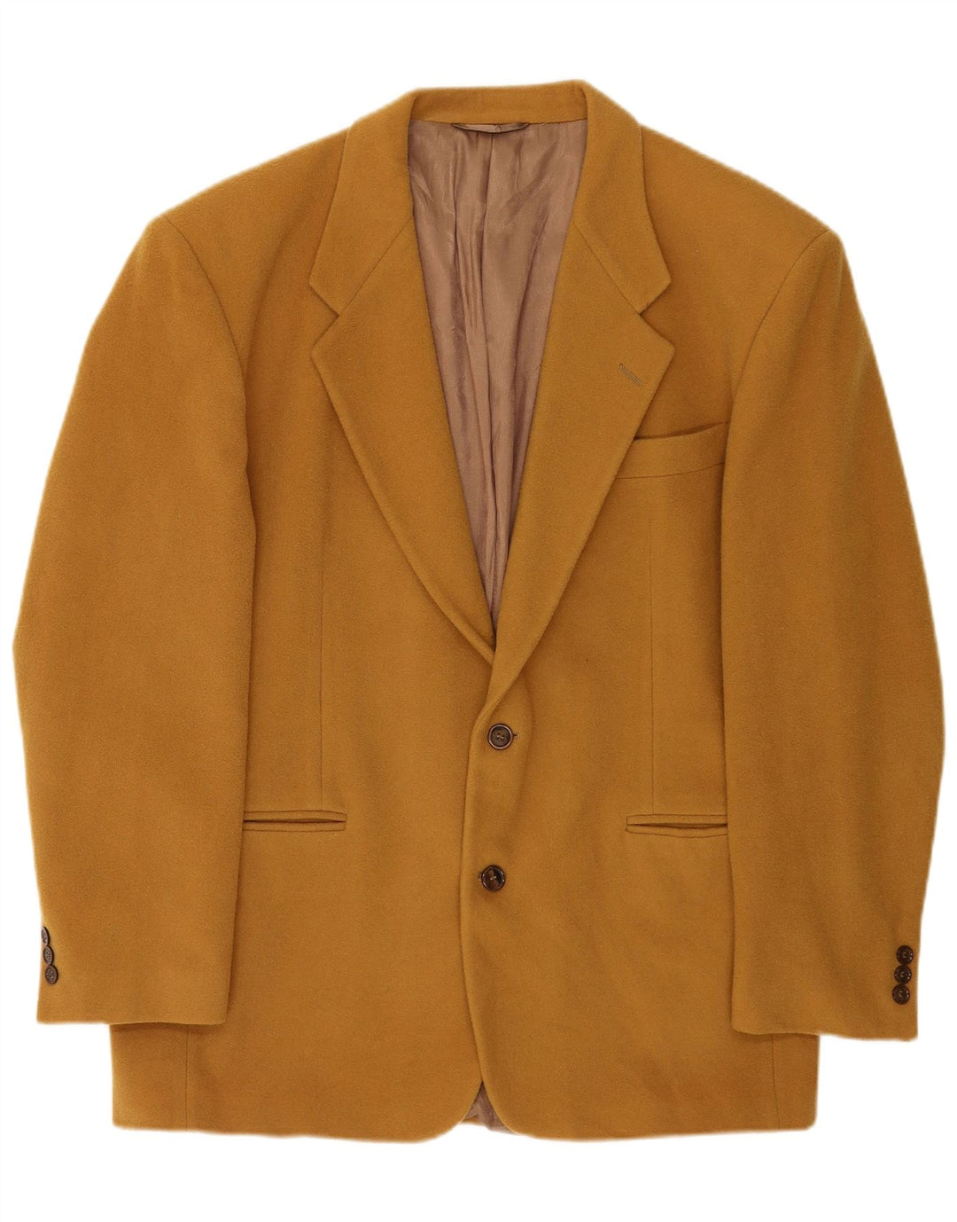 Enrico Coveri Giacca Blazer a 2 Bottoni da Uomo IT 50 Large Marrone Lana