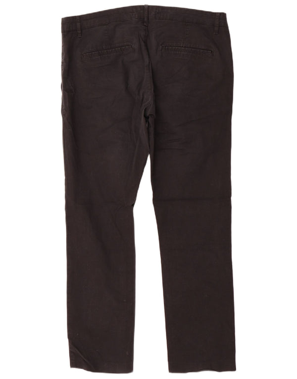 Pantaloni chino dritti da uomo Zara EU 44 Large W34 L30 neri