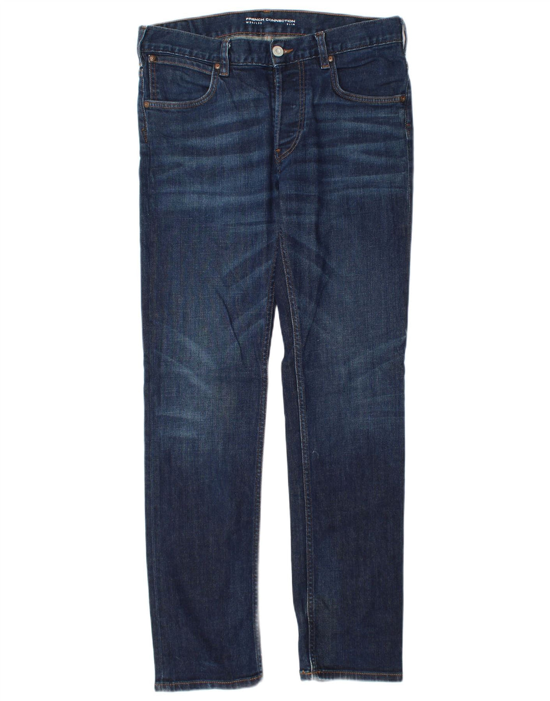 Jeans slim da uomo French Connection W30 L33 cotone blu navy