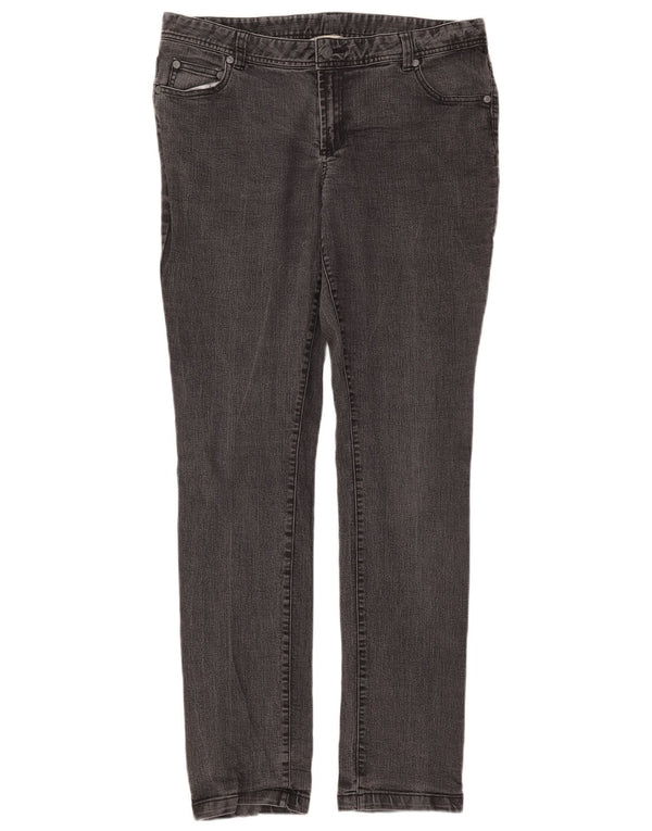 Jeans skinny da donna Laura Ashley UK 14 Large W34 L32 Cotone grigio