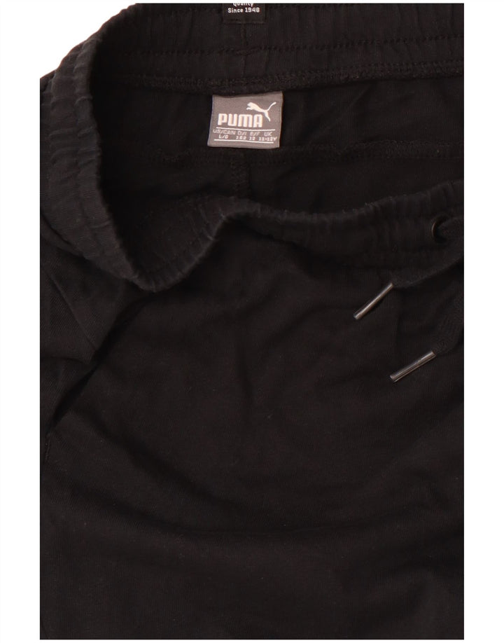Pantaloncini sportivi con grafica PUMA da ragazzo 11-12 anni neri