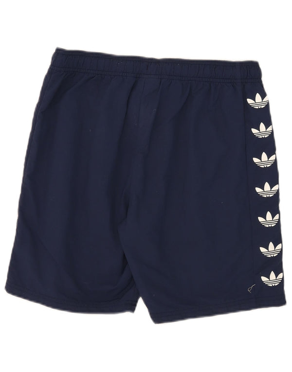 Pantaloncini sportivi Adidas Graphic da ragazzo 13-14 anni in poliammide blu navy