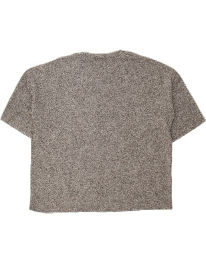 ZARA Womens Oversized T-Shirt Top UK 10 Small Grey Viscose Vintage Zara and Second-Hand Zara from Messina Hembry 