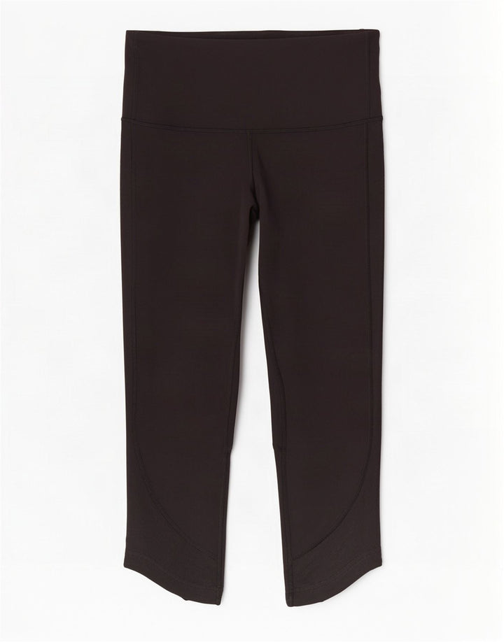 Leggings Capri da donna Lululemon US 6 nylon nero medio