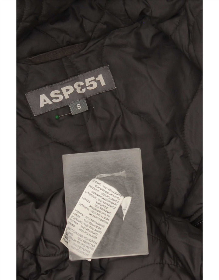 Cappotto imbottito con cappuccio da uomo Aspesi UK 36 Small Grigio Poliammide