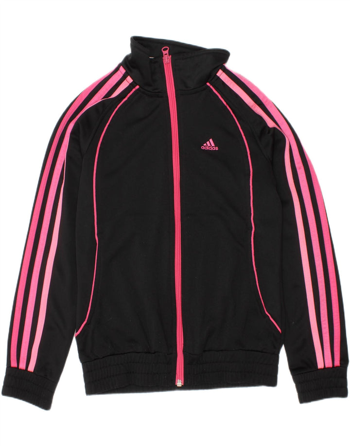 Giacca Top Tuta Adidas Bambina 9-10 Anni Poliestere Nera