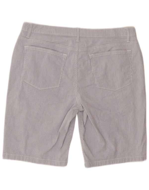 Pantaloncini Bermuda Lee Riders a vita media da donna US 16 2XL W36 Gessato blu