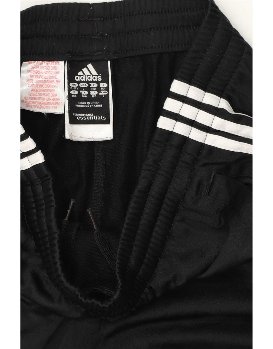 Pantaloni Tuta Adidas Bambina 13-14 Anni Poliestere Nero