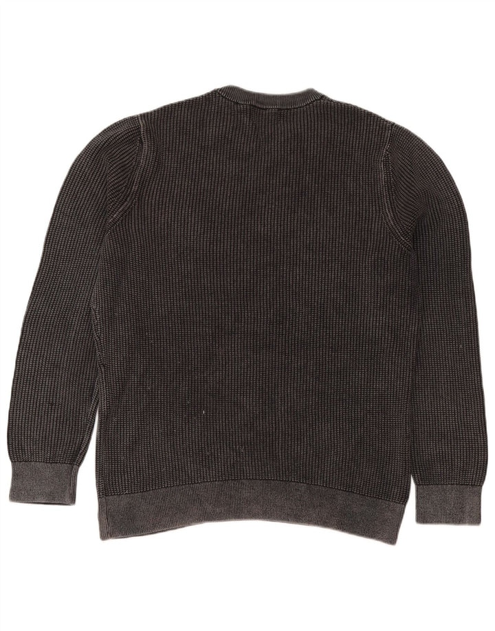 Maglione maglione girocollo da uomo Superdry XL in cotone grigio