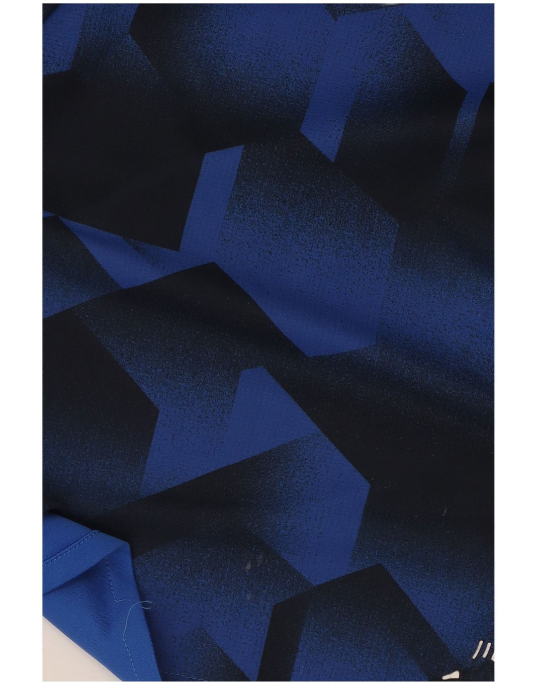 T-shirt grafica Adidas da uomo Climalite Top piccolo poliestere geometrico blu