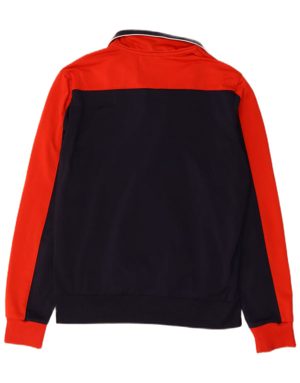 Giacca da tuta da uomo Puma Medium in poliestere color block blu navy