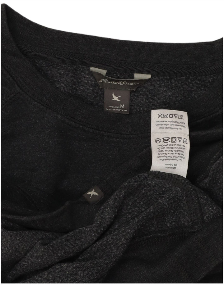 Felpa da donna vestibilità ampia Eddie Bauer UK 14 Cotone grigio medio