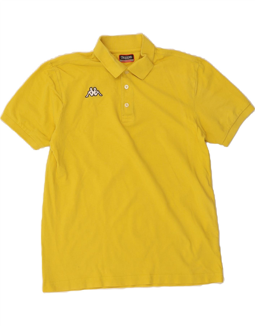 KAPPA Mens Polo Shirt XL Yellow Cotton Vintage Kappa and Second-Hand Kappa from Messina Hembry 