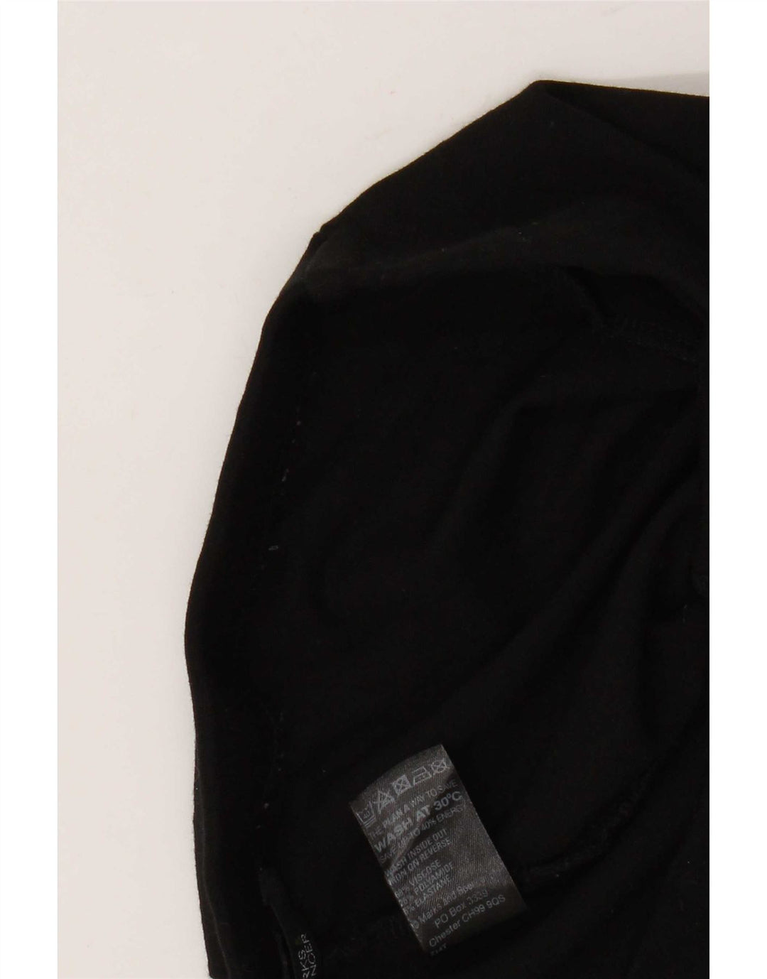 Leggings corti da donna Marks & Spencer UK 12 viscosa nera media