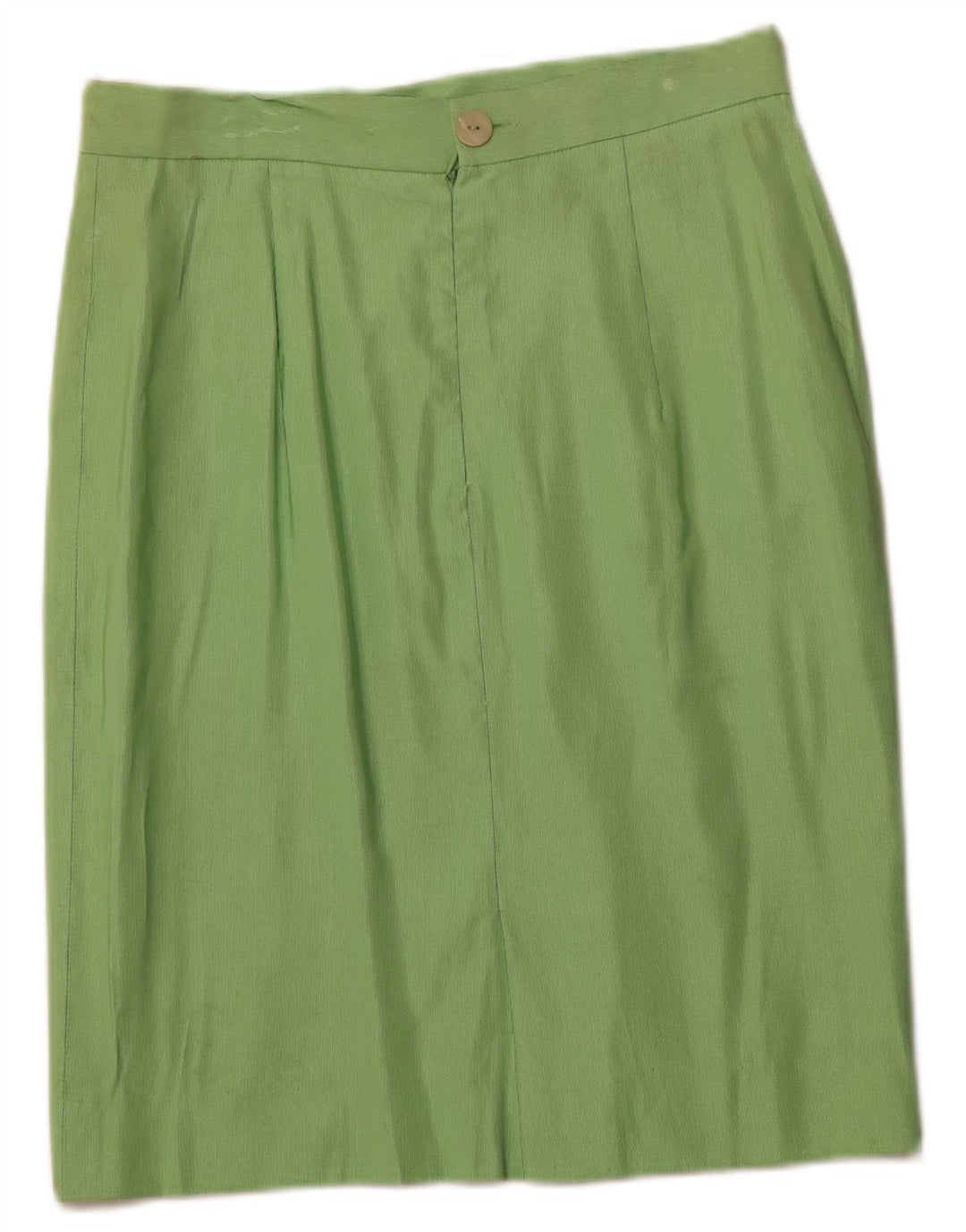 Gonna a tubino da donna VINTAGE IT 46 grande W30 cotone gessato verde