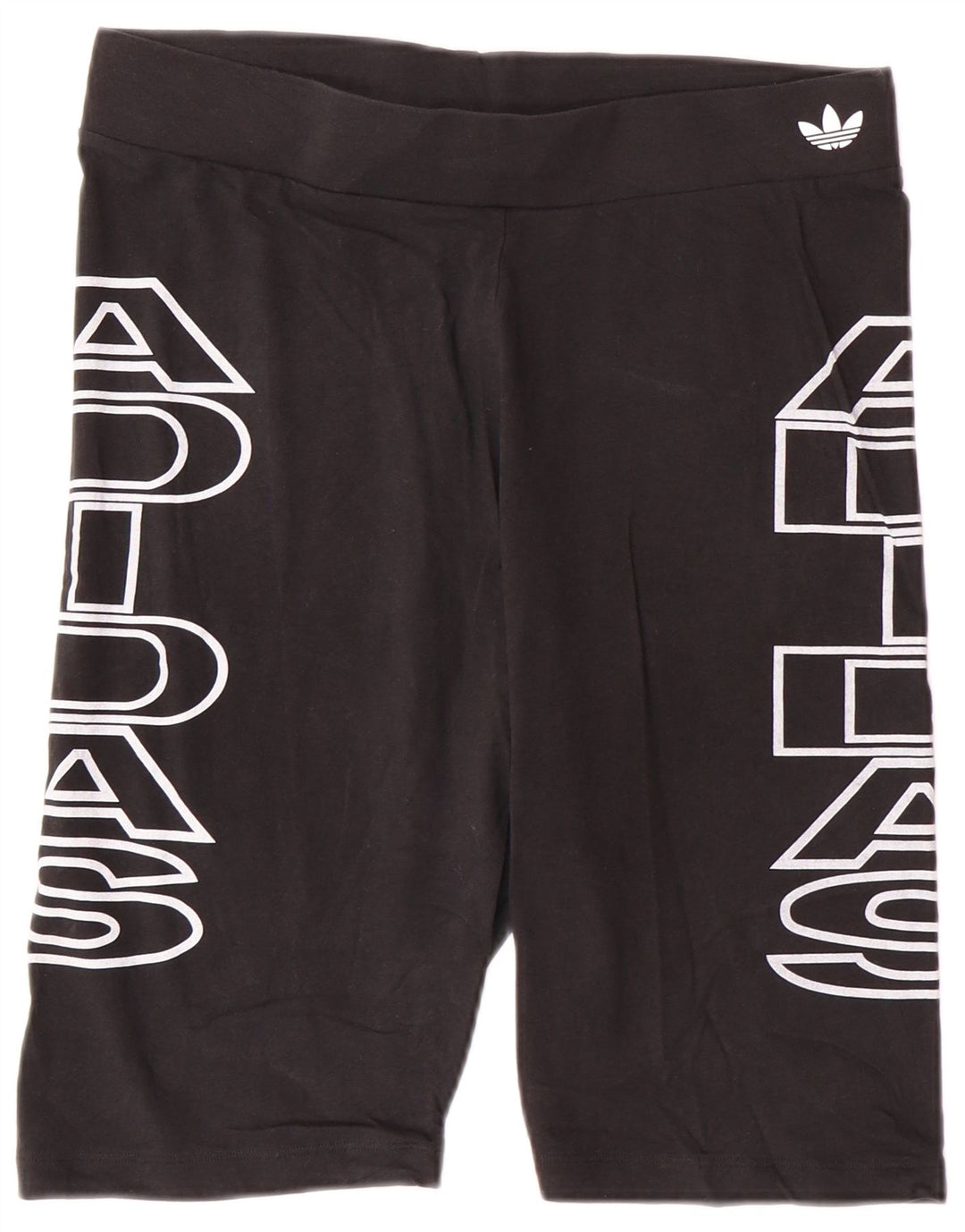 Pantaloncini sportivi grafici da donna ADIDAS UK 18 XL cotone nero