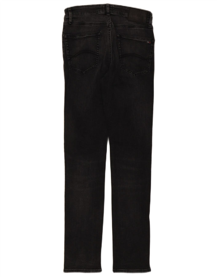 TOMMY HILFIGER Mens Slim Jeans W29 L32 Black Cotton