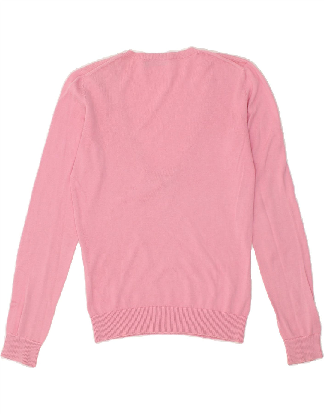 FAY Womens V-Neck Jumper Sweater UK 12 Medium Pink Vintage Fay and Second-Hand Fay from Messina Hembry 