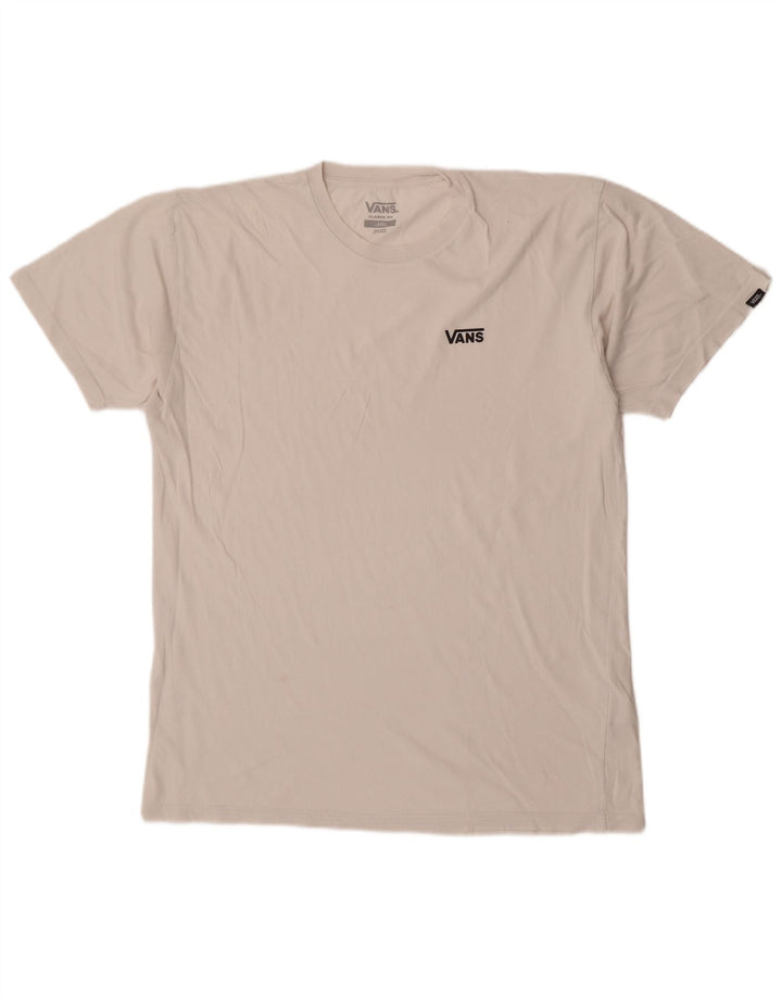 T-shirt da uomo Vans Classic Fit, taglia grande, in cotone bianco